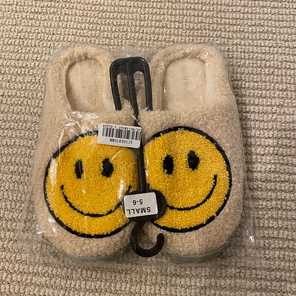 Smiley face slippers